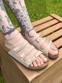 Birkenstock Florida Birko-Flor Sandals - Sandcastle (Medium/Narrow)