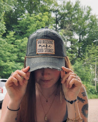 "Bad Decisions Make Good Stories" Trucker Cap
