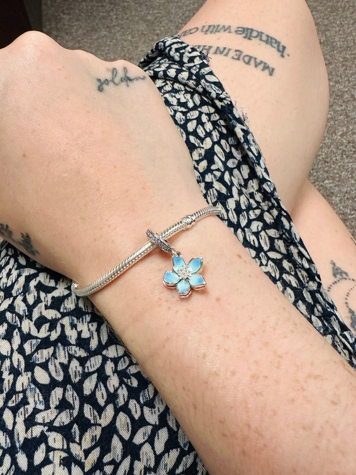 Blue Blossom Dangle Charm