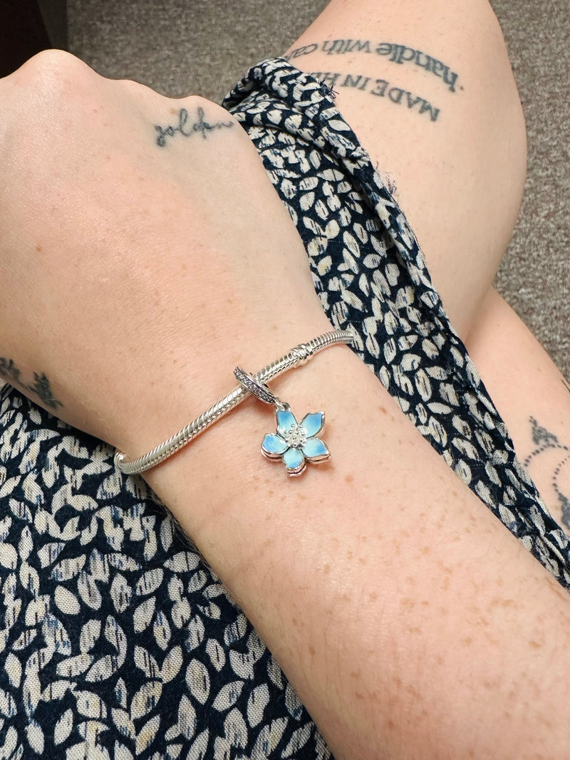 Blue Blossom Dangle Charm