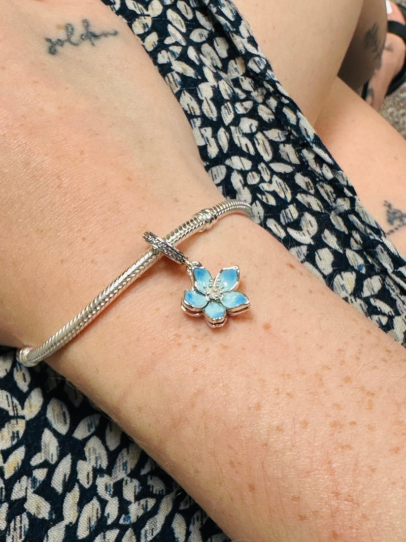 Blue Blossom Dangle Charm
