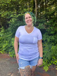Debby V-Neck Pocket Tee