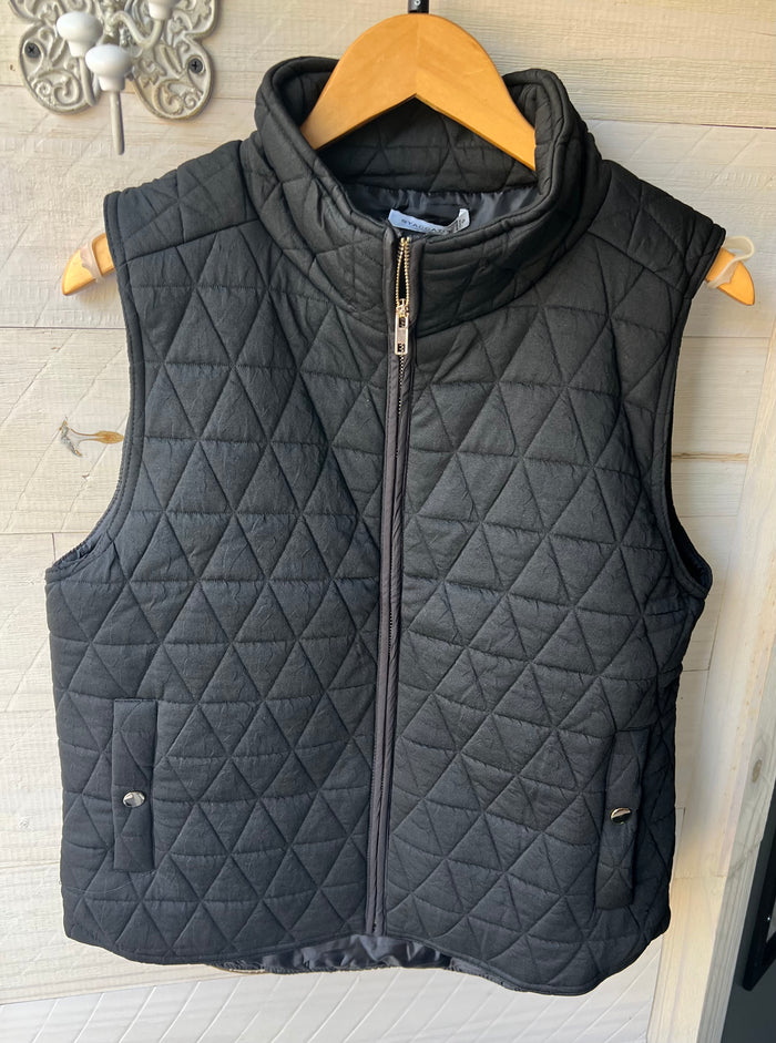 Polar Quilted Vest - Black