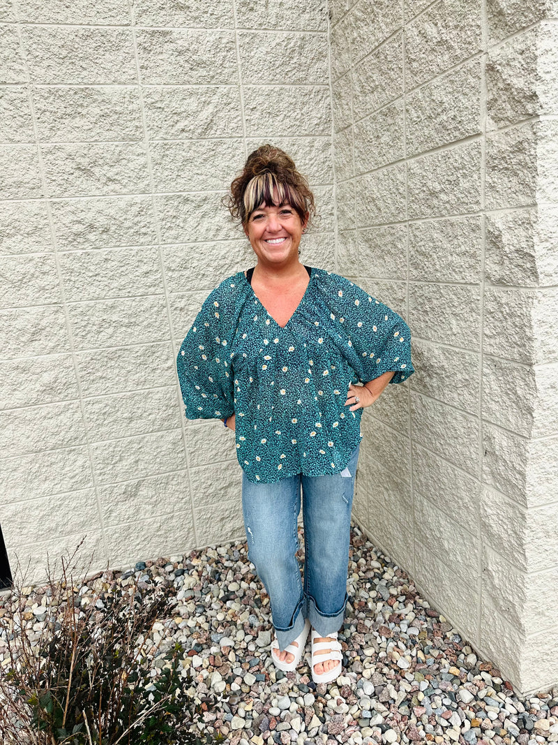 Winnie Floral Print Chiffon Blouse