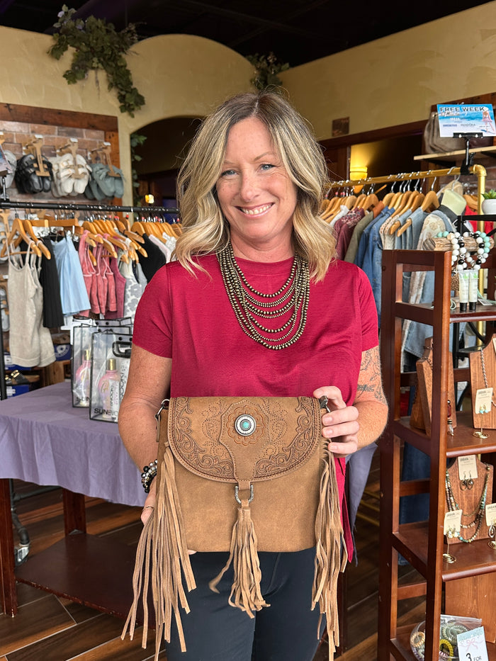 Western Fringe Saddle Bag