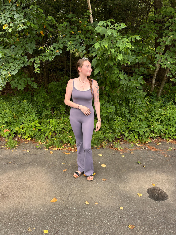 Ryanne Scoop Neck Flare Leg Jumpsuit