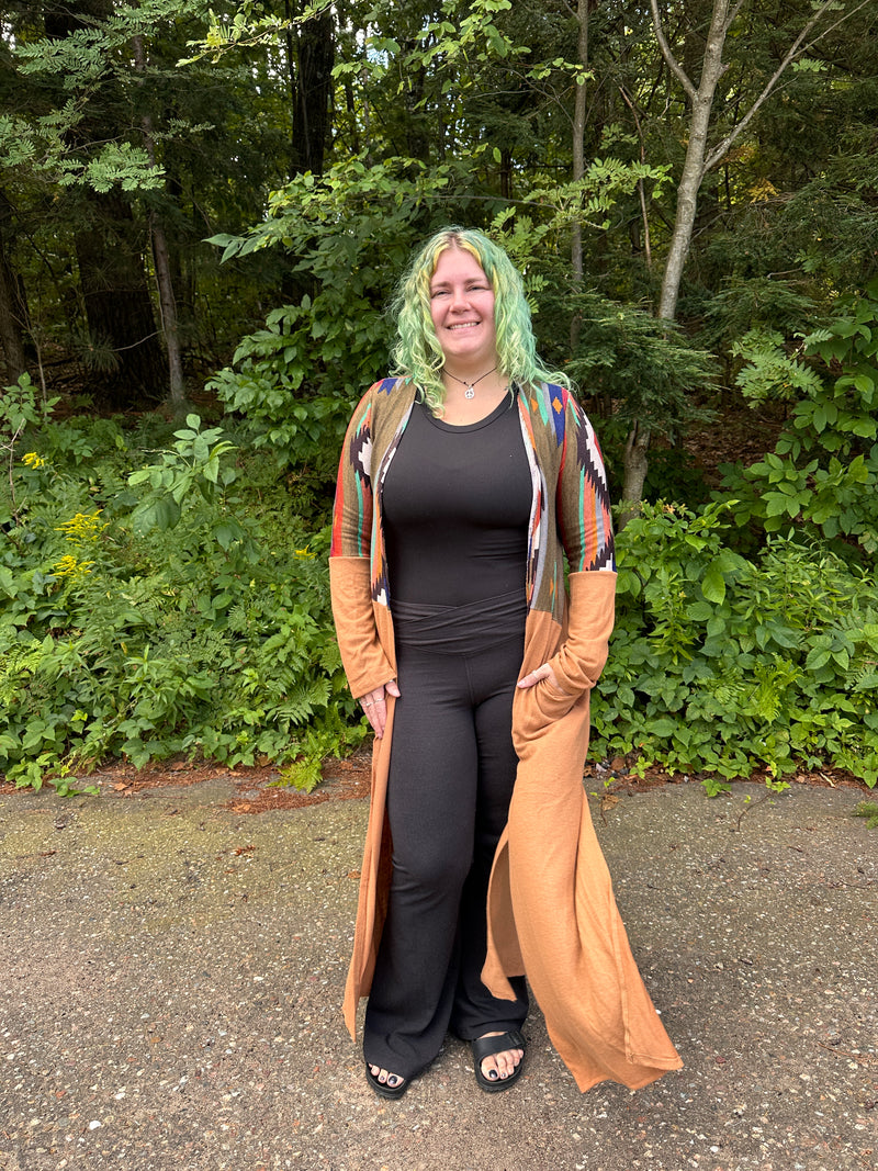 Alyssa Aztec Print Duster