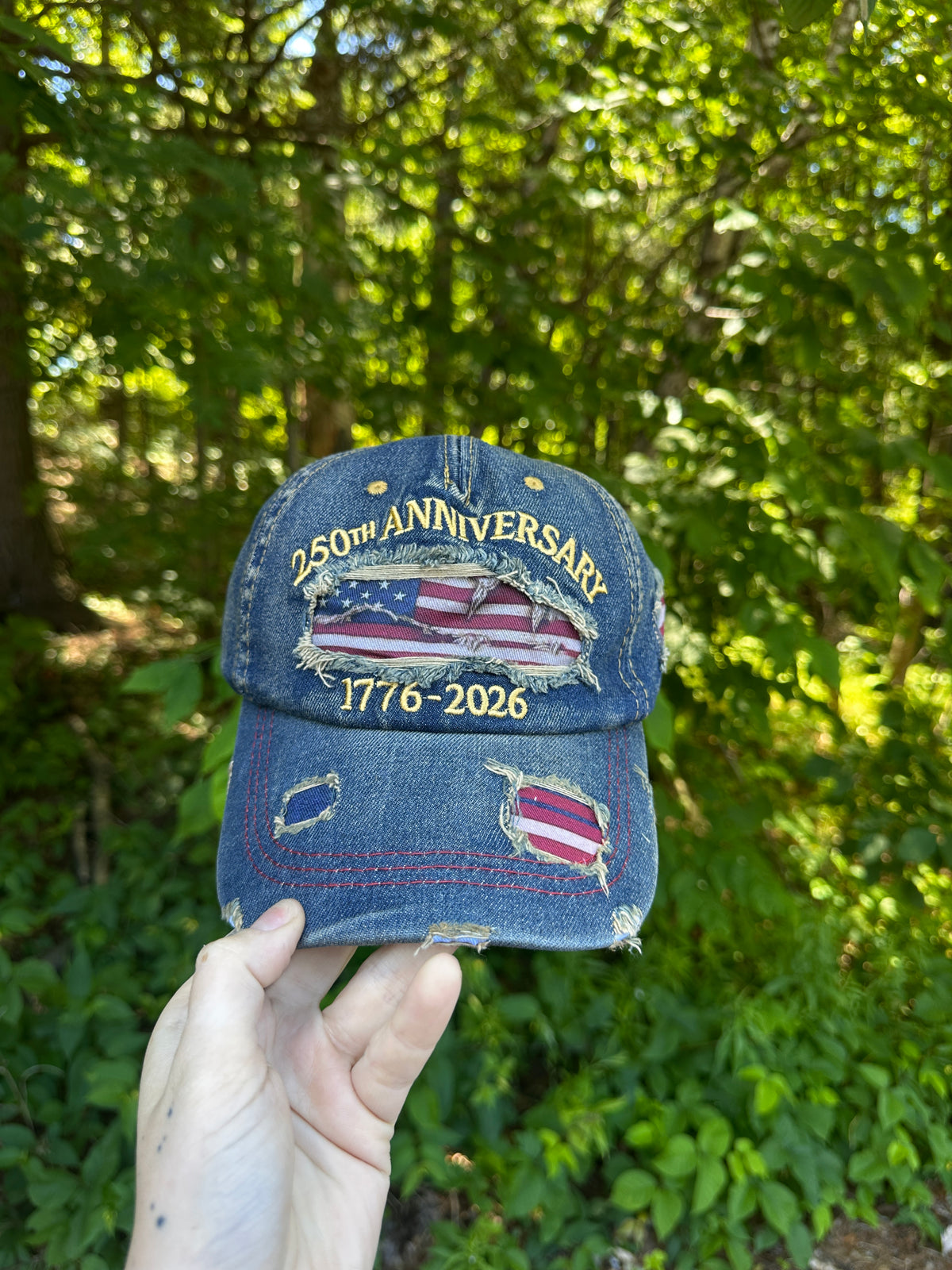 USA 250th Anniversary Embroidered Cap