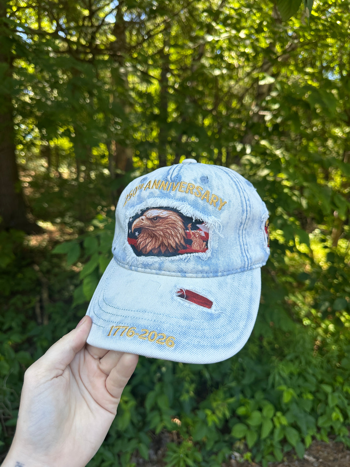 USA 250th Anniversary Embroidered Cap