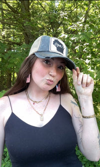 Wisconsin Distressed Trucker Caps