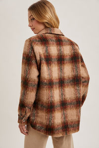 Irina Brushed Plaid Shacket