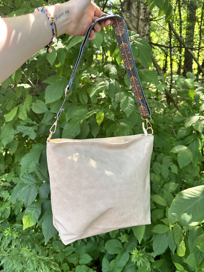 Irma Vegan Leather Patterned Strap Bag