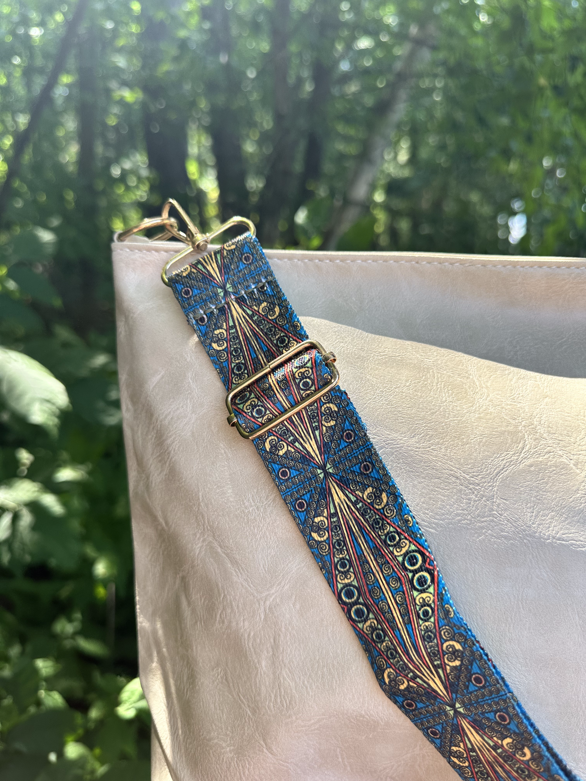 Irma Vegan Leather Patterned Strap Bag