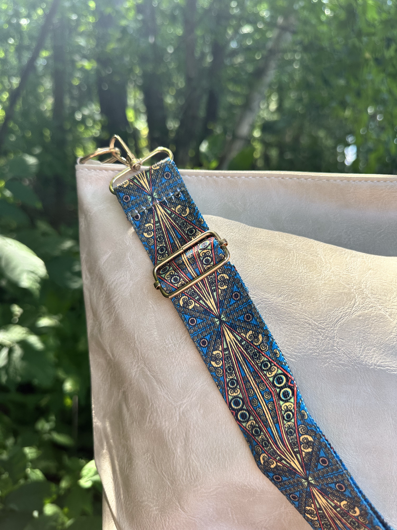 Irma Vegan Leather Patterned Strap Bag
