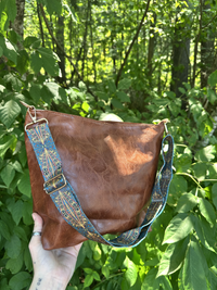 Irma Vegan Leather Patterned Strap Bag