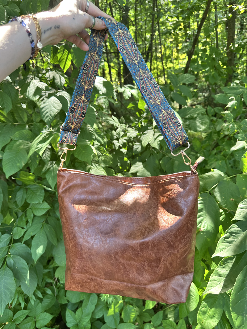 Irma Vegan Leather Patterned Strap Bag