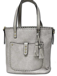 Jessie Vegan Leather Whipstitch Bag