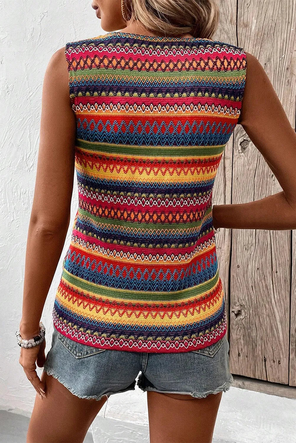 Jillian Wavy Striped Tank