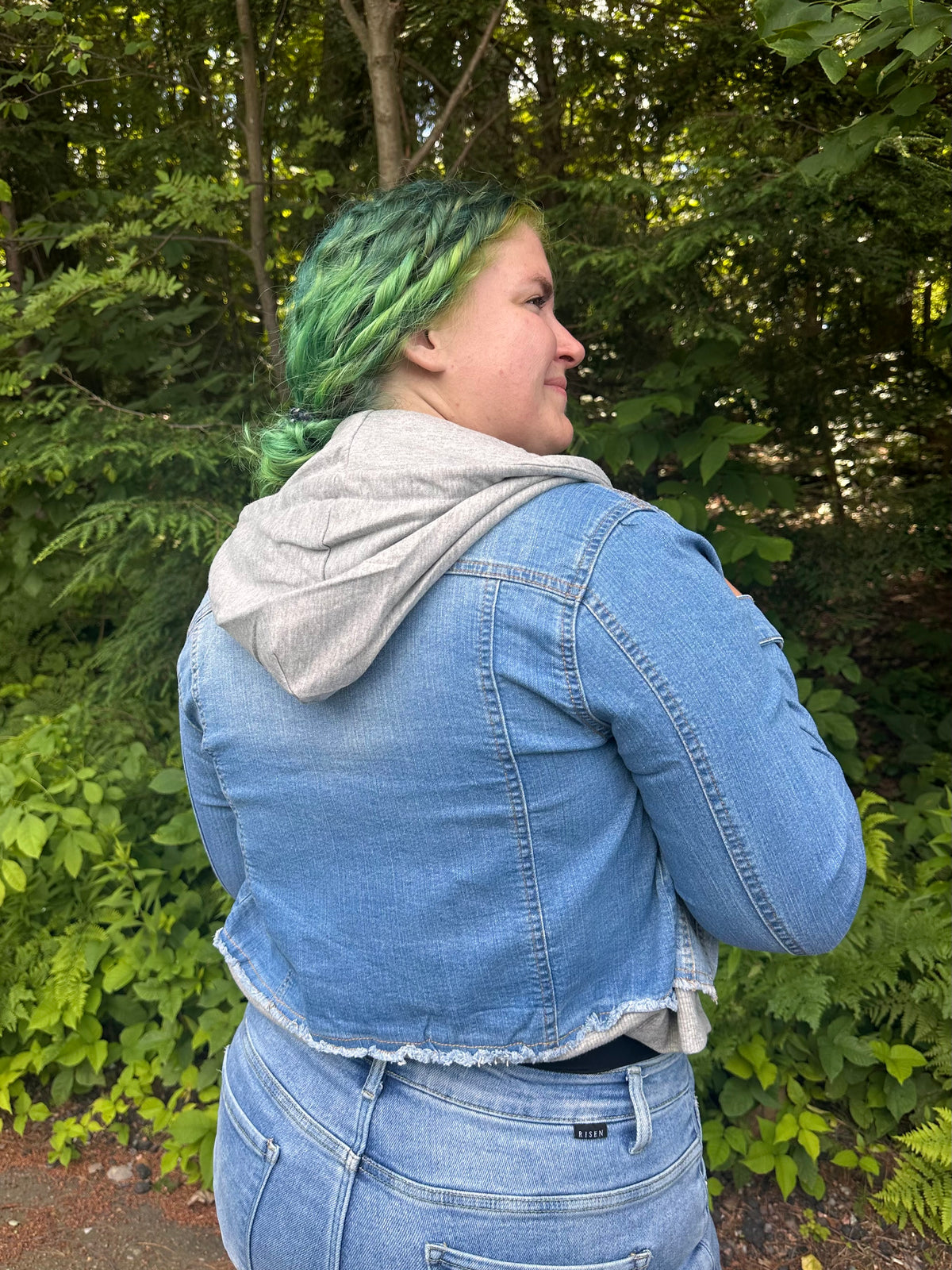 Julian Hoodie Contrast Denim Jacket