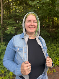 Julian Hoodie Contrast Denim Jacket