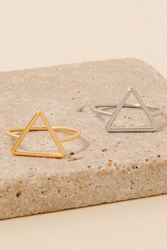 Dainty Triangle Ring