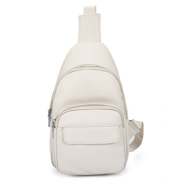 Kaia Vegan Leather Sling Backpack Bag