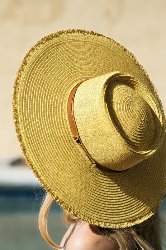 Karina Wide Brim Woven Sun Hat