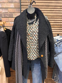 Kaylee Fringe Trim Knit Scarf