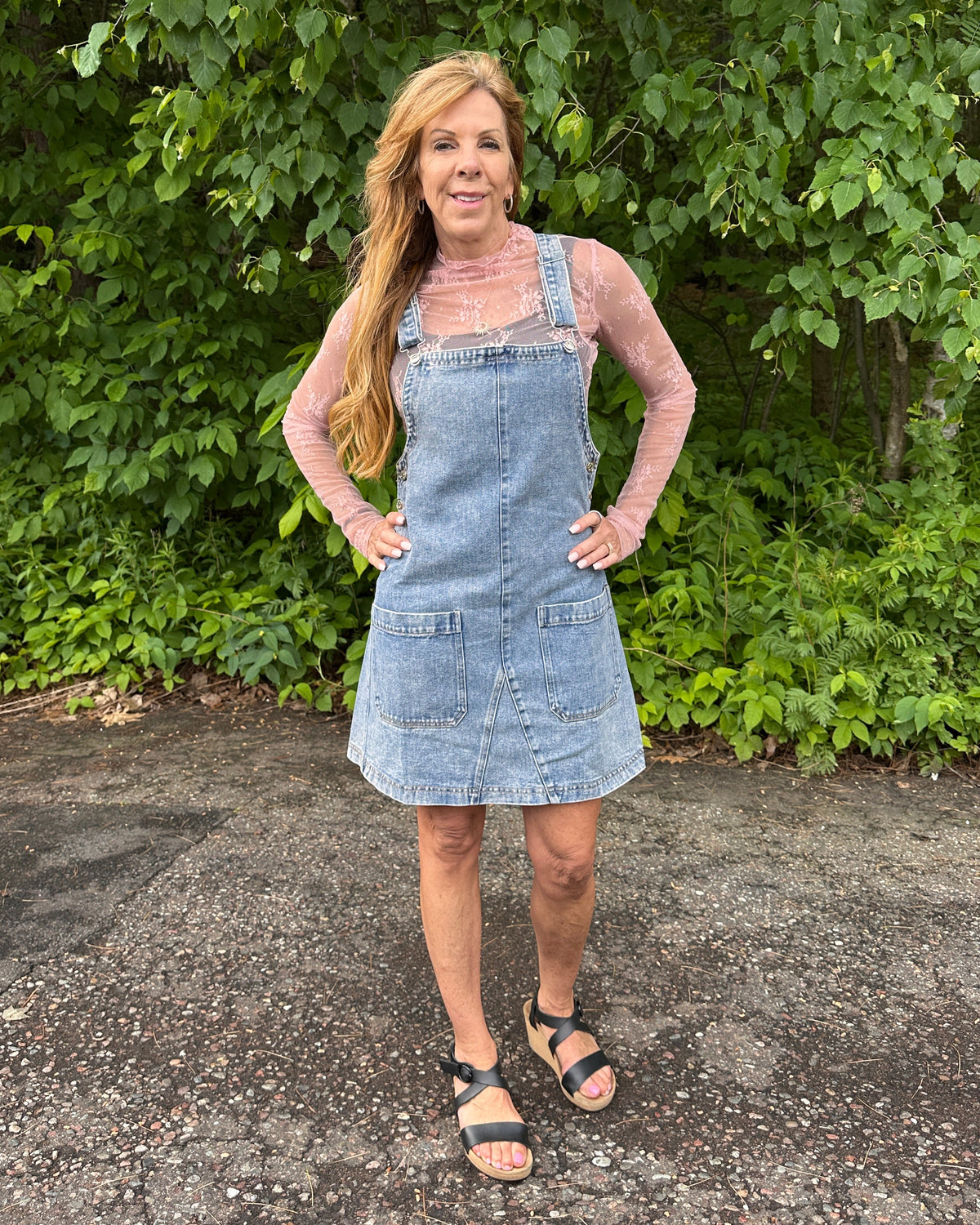 Kendall Denim Overall Dress
