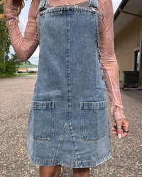 Kendall Denim Overall Dress
