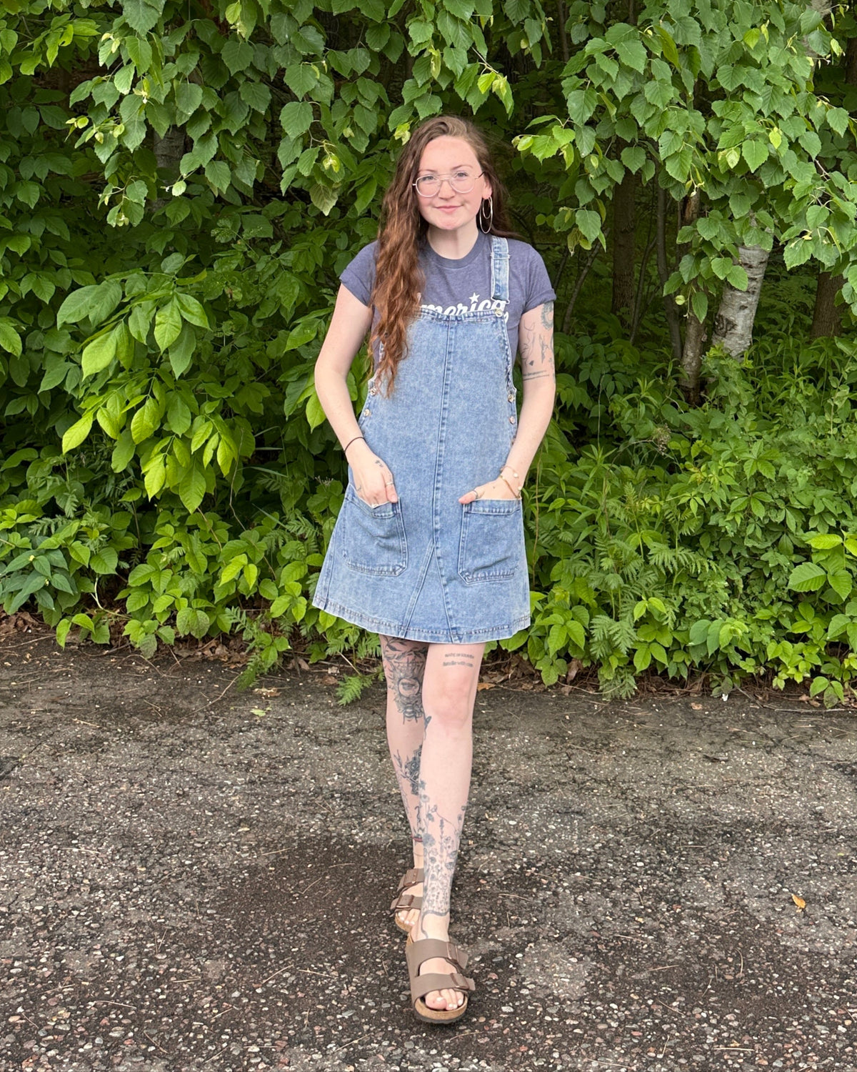 Kendall Denim Overall Dress