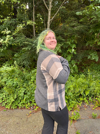 Kimmie Plaid Color Block Shacket