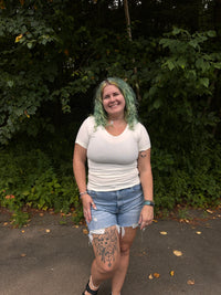 Krista V-Neck Short Sleeve Top