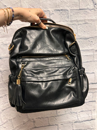Kristi Leopard Strap Convertible Backpack