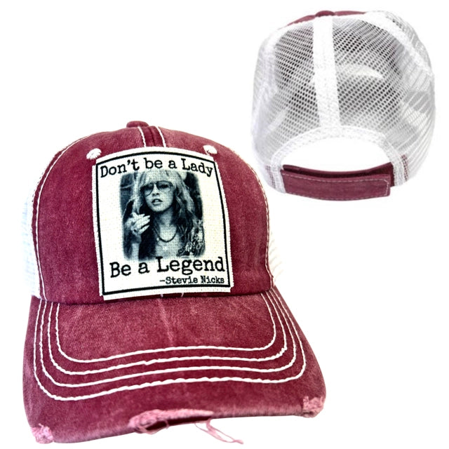 Be a Legend Distressed Trucker Cap