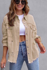 Lizzie Distressed Oversized Jacket
