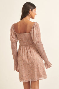 Madelyn Paisley Print Mini Dress