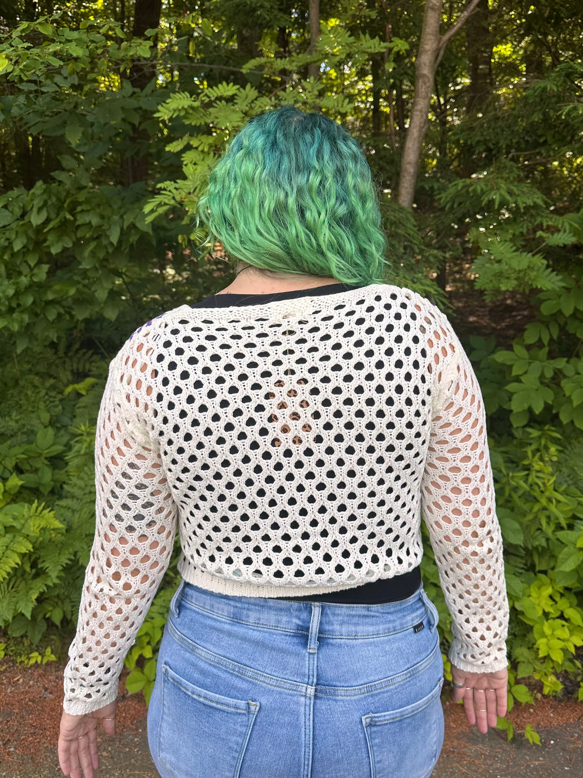 Marnie Multi-Color Crochet Cardigan