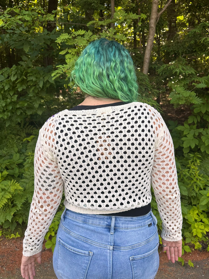 Marnie Multi-Color Crochet Cardigan