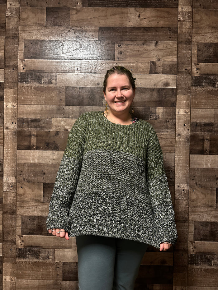 Maude Ombre Heathered Knit Sweater