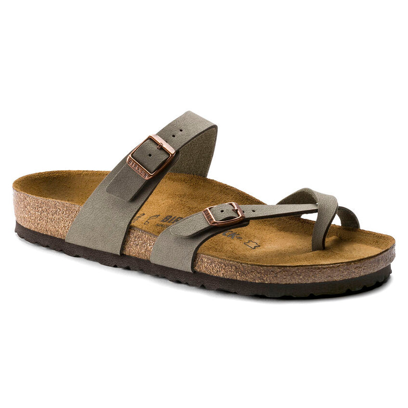Birkenstock Mayari Birkibuc Sandals - Stone (Regular/Wide)