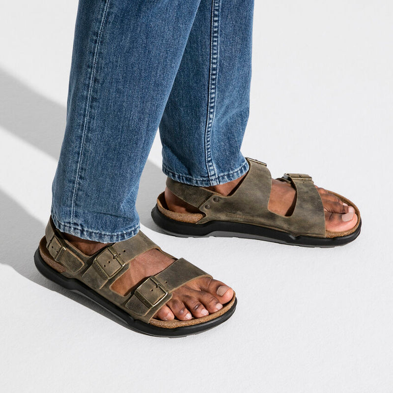Birkenstock Milano Rugged Sandals - Khaki (Regular/Wide)