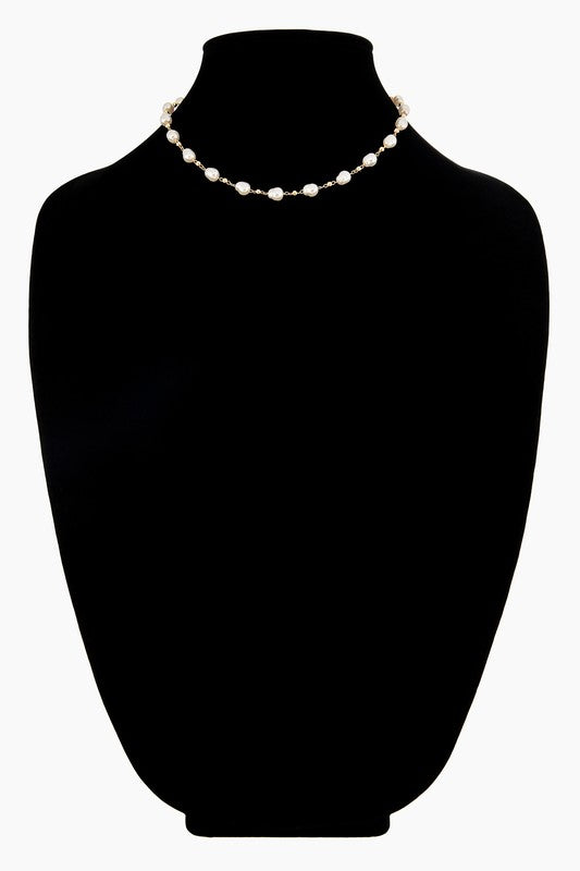 Baroque Pearl Beaded Necklace