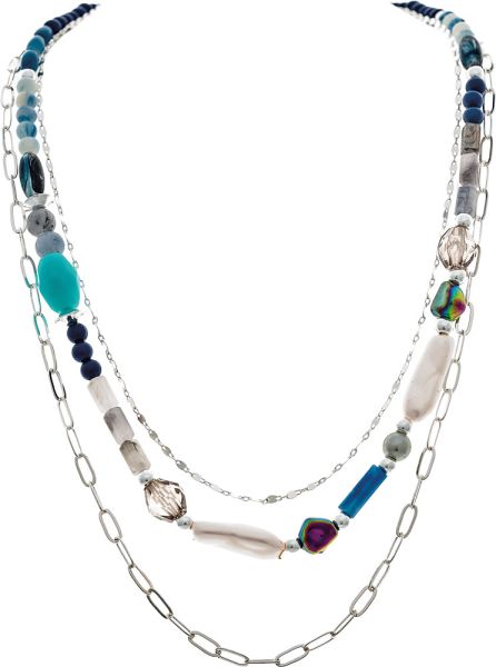 Colorful Beaded Layered Necklace Set