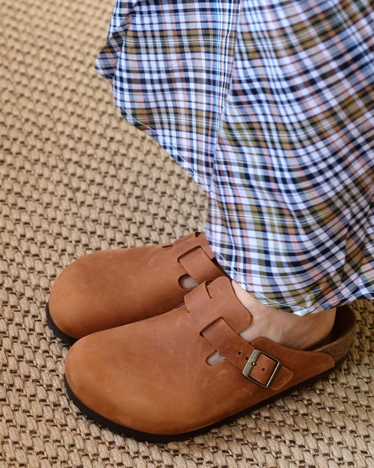 Birkenstock Boston Oiled Leather Clogs - Cognac (Medium/Narrow)