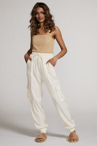 Olivia Textured Satin Cargo Pants