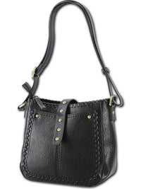 Pond Vegan Leather Whipstitch Crossbody Bag