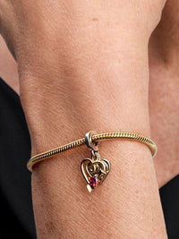 Heart & Arrow Double Dangle Charm