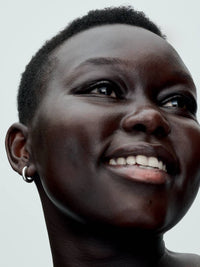 Sterling silver hoop earrings