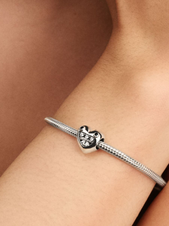 Mum's Little Monsters Heart Charm